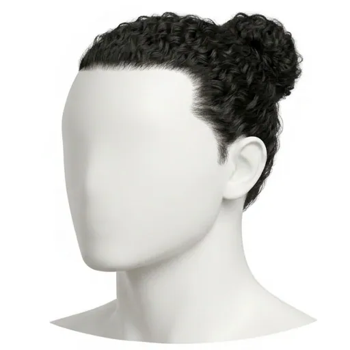 Man Bun, Curly