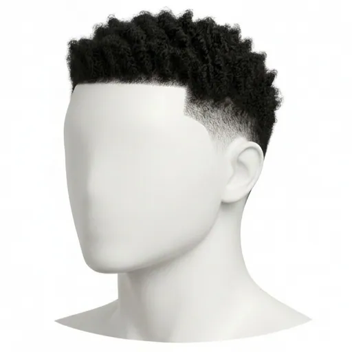 Burst Fade, Coily