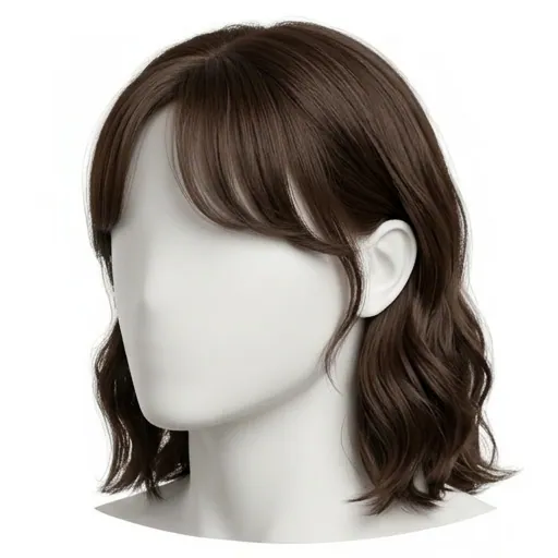 Curtain Bangs, Wavy