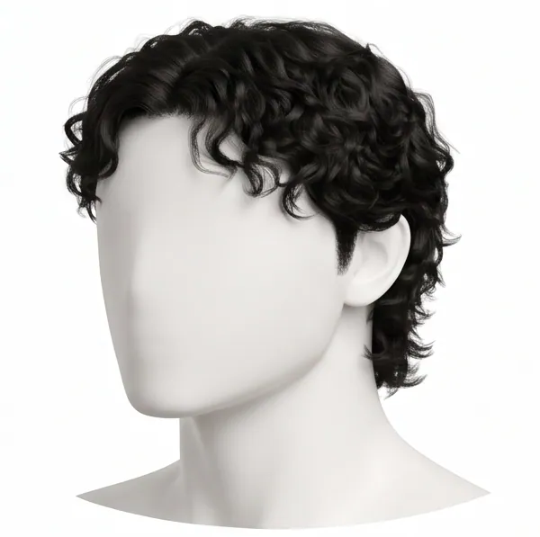 Wolf Cut, Curly