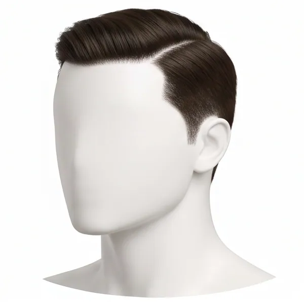 Classic Side Part, Straight