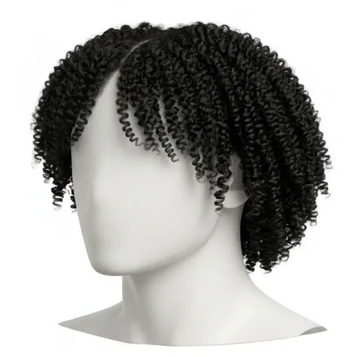 Curtain Bangs, Coily