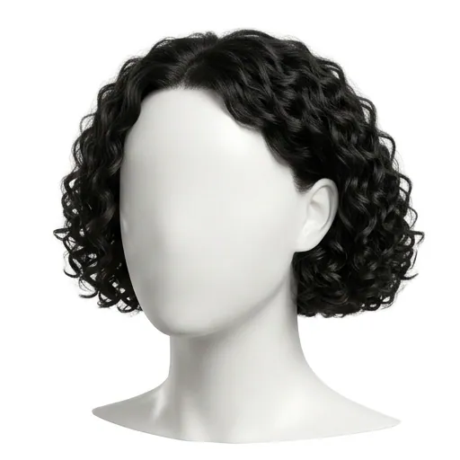 Blunt Bob, Curly