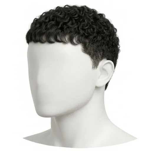 Caesar Cut, Curly