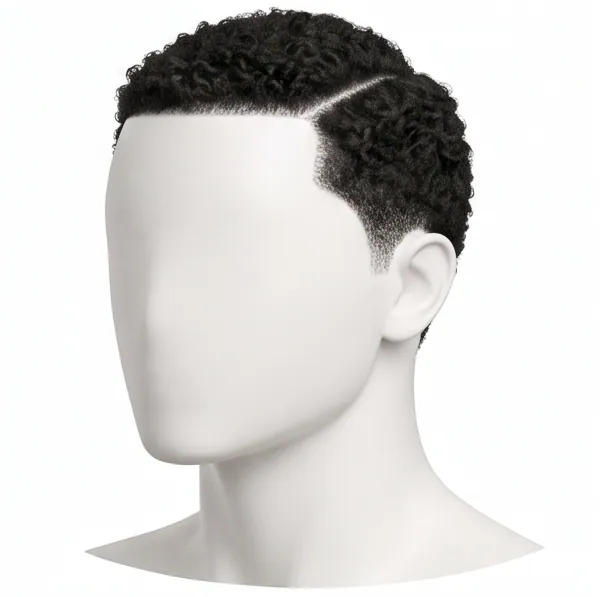 Classic Side Part, Coily