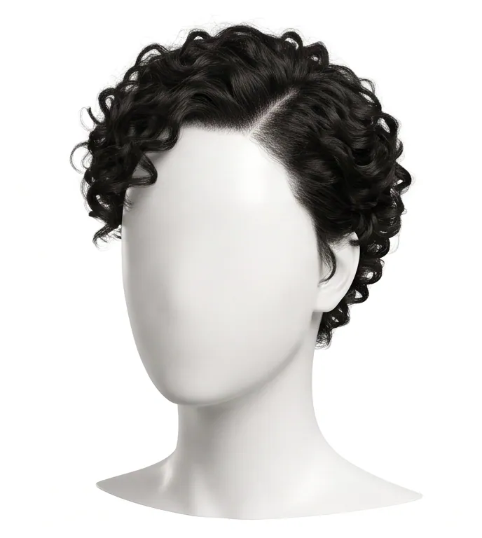 Pixie Cut, Curly