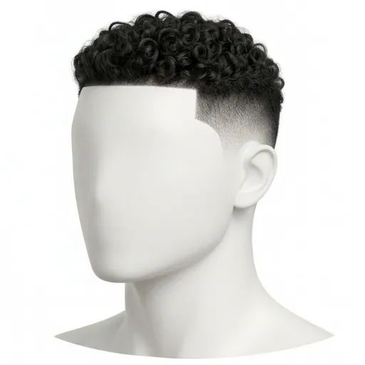 Mid Fade, Curly